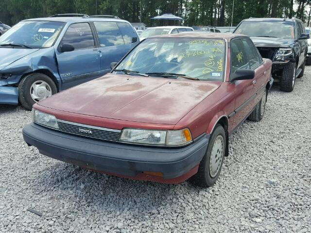 4T1SV21E4KU035728 - 1989 TOYOTA CAMRY DLX RED photo 2