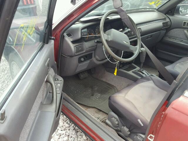 4T1SV21E4KU035728 - 1989 TOYOTA CAMRY DLX RED photo 9