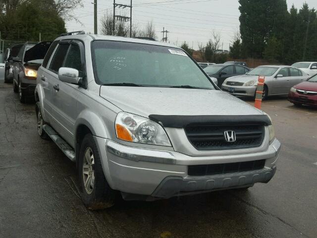 2HKYF18785H557807 - 2005 HONDA PILOT EXL SILVER photo 1