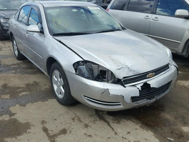 2G1WT58K379217460 - 2007 CHEVROLET IMPALA LT SILVER photo 1