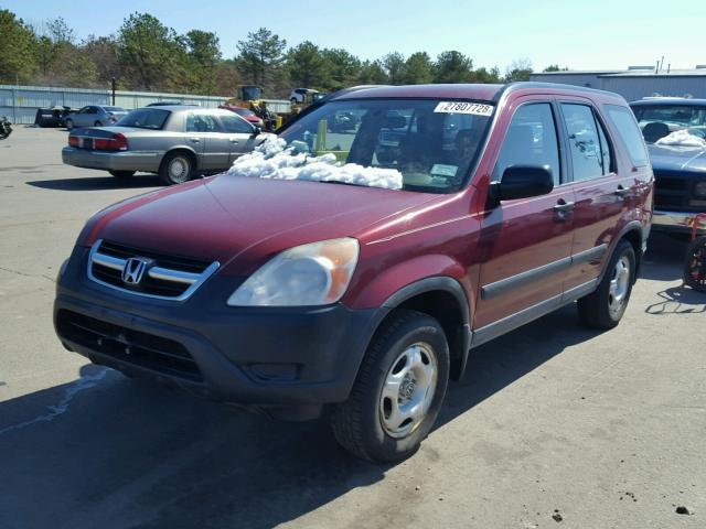 SHSRD68493U101932 - 2003 HONDA CR-V LX RED photo 2