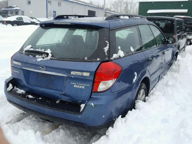 4S4BP61C987350211 - 2008 SUBARU OUTBACK 2. BLUE photo 4