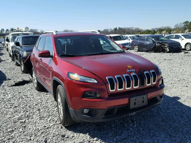 1C4PJMCS7FW571670 - 2015 JEEP CHEROKEE L RED photo 1