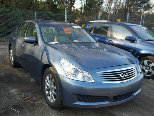 JNKCV61FX9M357713 - 2009 INFINITI G37 BLUE photo 1