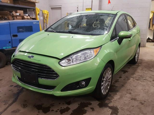 3FADP4CJ3EM107272 - 2014 FORD FIESTA TIT GREEN photo 2