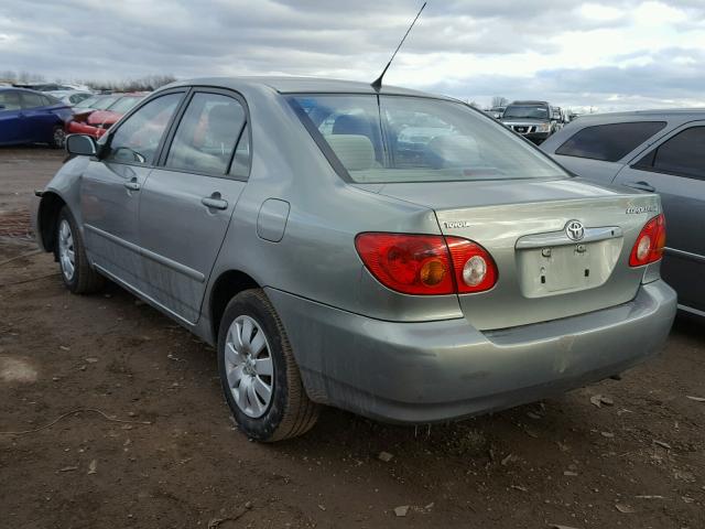 1NXBR32E33Z079956 - 2003 TOYOTA COROLLA CE GRAY photo 3