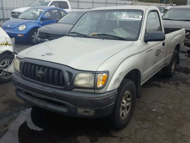 5TENL42N13Z294381 - 2003 TOYOTA TACOMA SILVER photo 2