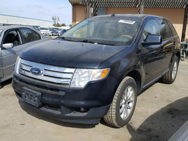 2FMDK38C49BA72824 - 2009 FORD EDGE SEL BLUE photo 2