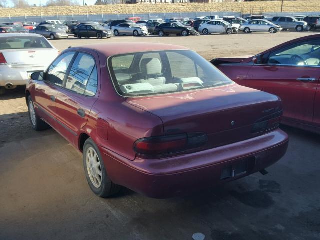 1Y1SK5381RZ018559 - 1994 GEO PRIZM LSI MAROON photo 3