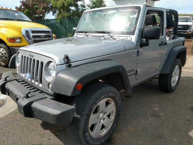 1C4GJWAG0FL621644 - 2015 JEEP WRANGLER S GRAY photo 2