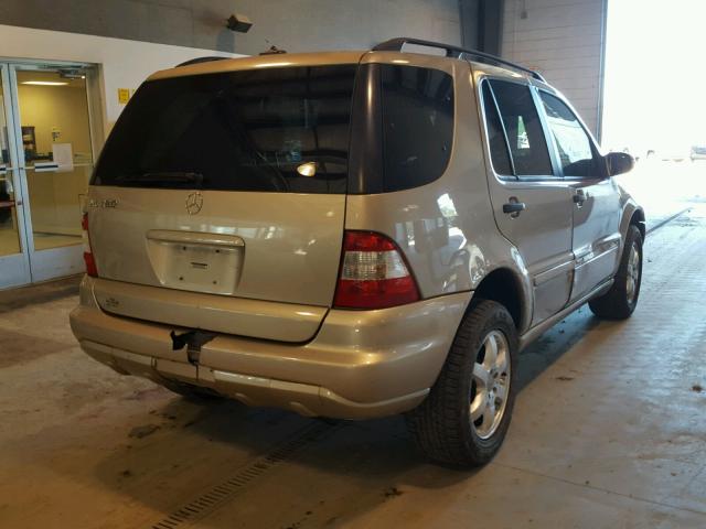 4JGAB57E03A404648 - 2003 MERCEDES-BENZ ML 350 TAN photo 4