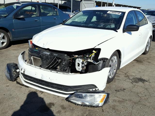 3VW167AJ3GM276373 - 2016 VOLKSWAGEN JETTA S WHITE photo 2