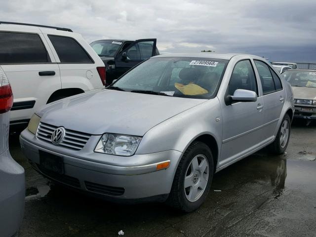 3VWSK69M91M090563 - 2001 VOLKSWAGEN JETTA GLS SILVER photo 2