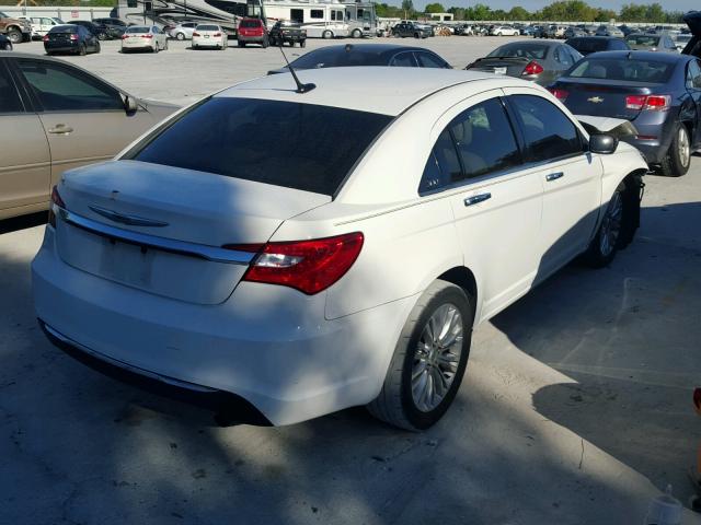 1C3BC2FB7BN500848 - 2011 CHRYSLER 200 LIMITE WHITE photo 4