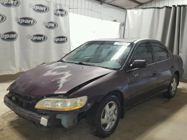 1HGCG5559WA008919 - 1998 HONDA ACCORD EX PURPLE photo 2