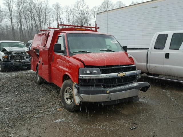 1GBHG31K481152941 - 2008 CHEVROLET EXPRESS G3 RED photo 1