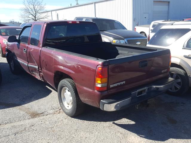 2GTEC19T531268941 - 2003 GMC NEW SIERRA MAROON photo 3