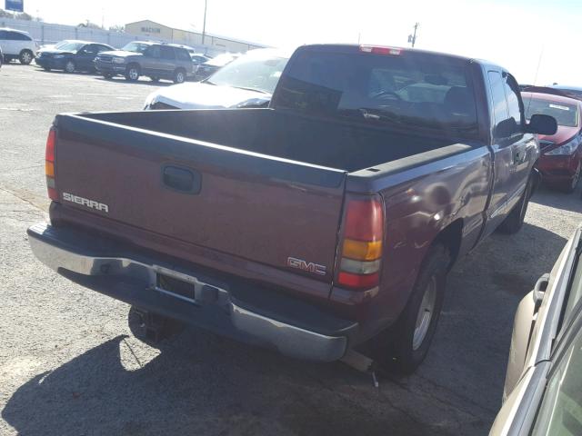 2GTEC19T531268941 - 2003 GMC NEW SIERRA MAROON photo 4