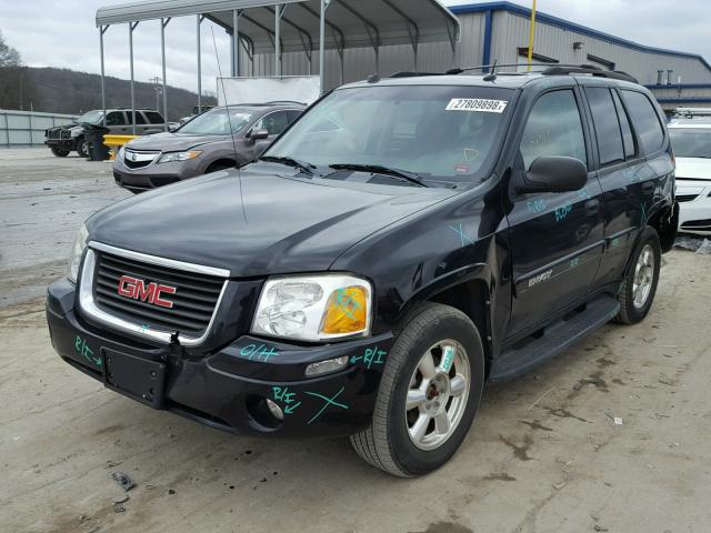 1GKDT13S052285021 - 2005 GMC ENVOY BLACK photo 2