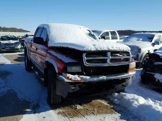 1B7HG2AZ61S286627 - 2001 DODGE DAKOTA QUA RED photo 1