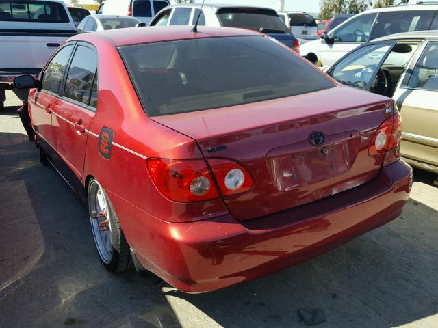 JTDBR32EX60065472 - 2006 TOYOTA COROLLA CE RED photo 3