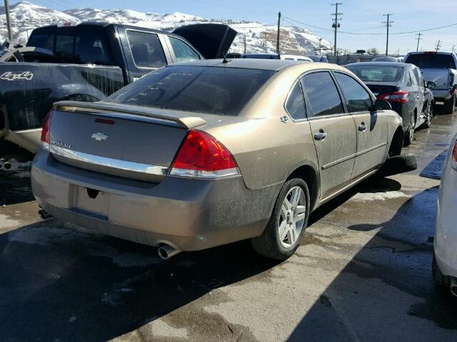 2G1WU58R279239914 - 2007 CHEVROLET IMPALA LTZ GOLD photo 4