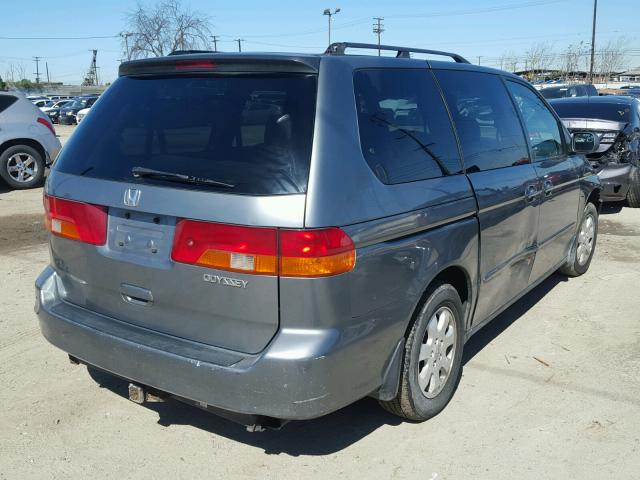 2HKRL18982H572897 - 2002 HONDA ODYSSEY EX GRAY photo 4