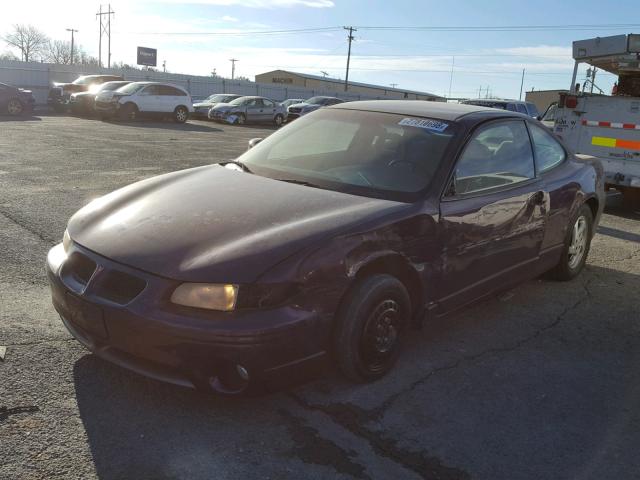 1G2WP12K6VF248059 - 1997 PONTIAC GRAND PRIX PURPLE photo 2