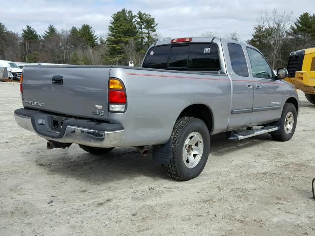 5TBRT34103S428776 - 2003 TOYOTA TUNDRA ACC SILVER photo 4