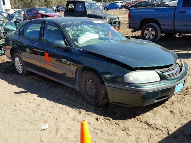 2G1WF55E829328200 - 2002 CHEVROLET IMPALA GREEN photo 1