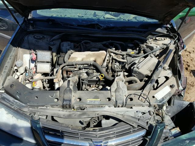 2G1WF55E829328200 - 2002 CHEVROLET IMPALA GREEN photo 7