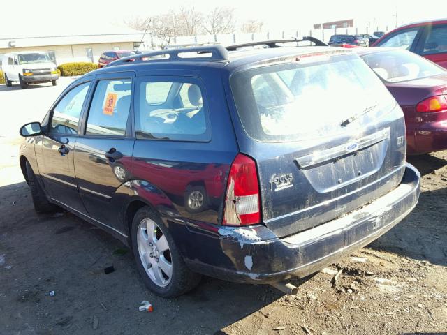 1FAHP36342W274986 - 2002 FORD FOCUS SE BLUE photo 3