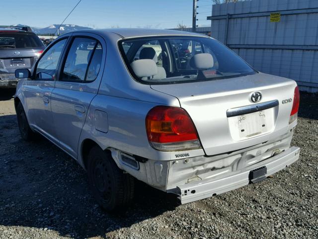 JTDBT123930288814 - 2003 TOYOTA ECHO SILVER photo 3