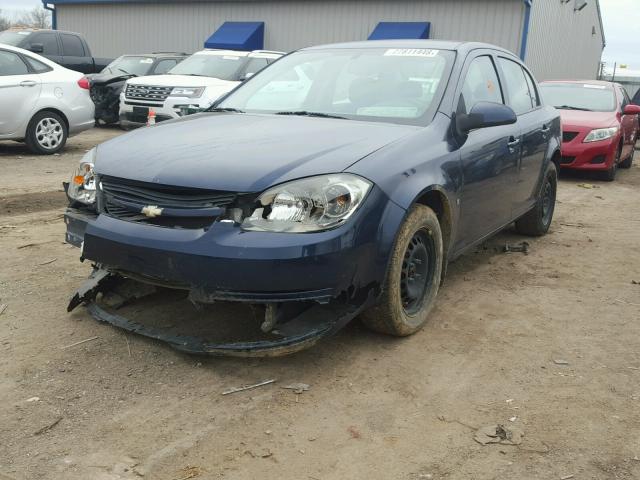 1G1AT58H397156680 - 2009 CHEVROLET COBALT LT BLUE photo 2