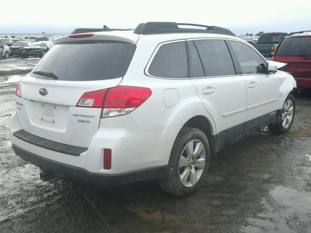 4S4BRDLCXC2221668 - 2012 SUBARU OUTBACK 3. WHITE photo 4