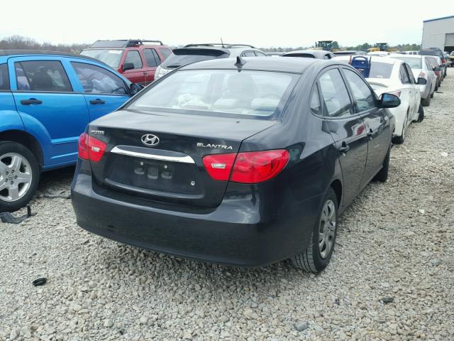 KMHDU4AD4AU855840 - 2010 HYUNDAI ELANTRA BL BLACK photo 4