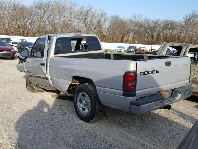 1B7HC16Y71S795096 - 2001 DODGE RAM 1500 SILVER photo 3