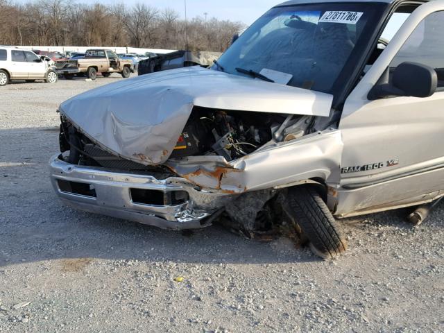 1B7HC16Y71S795096 - 2001 DODGE RAM 1500 SILVER photo 9