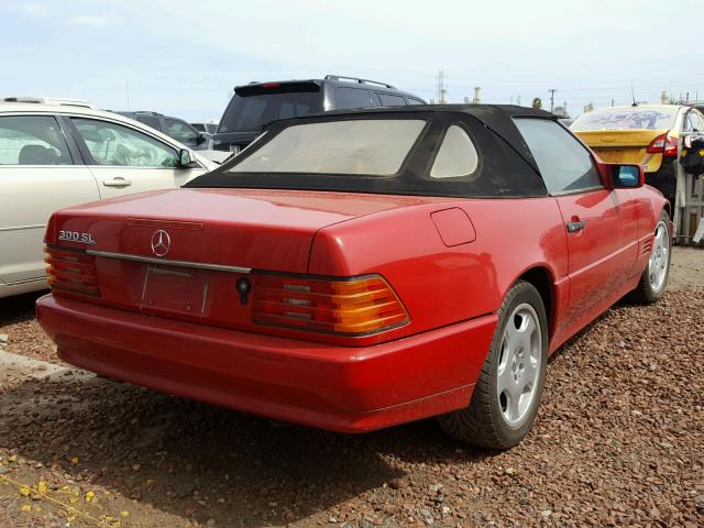 WDBFA61E4LF013452 - 1990 MERCEDES-BENZ 300 SL RED photo 4