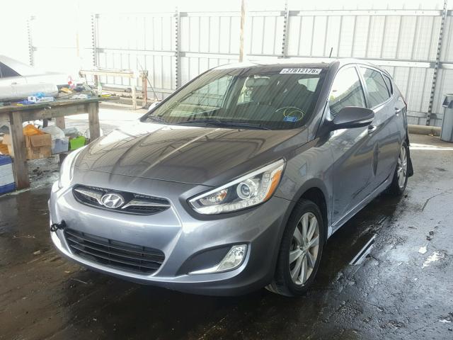 KMHCU5AE3EU178392 - 2014 HYUNDAI ACCENT GLS GRAY photo 2