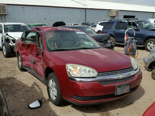 1G1ZT52845F312043 - 2005 CHEVROLET MALIBU LS RED photo 1