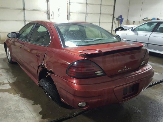 1G2NF52F13C110405 - 2003 PONTIAC GRAND AM S Bordo foto 3