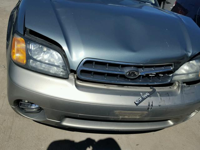 4S3BH665417671493 - 2001 SUBARU LEGACY OUT GREEN photo 9