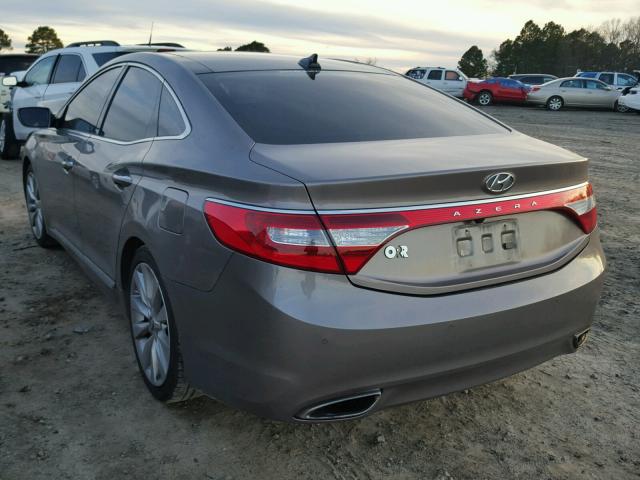 KMHFH4JG1DA319523 - 2013 HYUNDAI AZERA GLS TAN photo 3