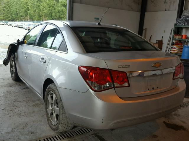 1G1PE5SC4C7110560 - 2012 CHEVROLET CRUZE LT SILVER photo 3