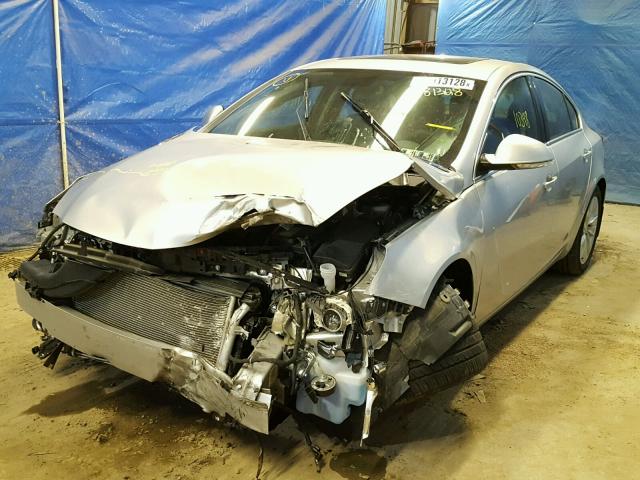 2G4GL5EX7G9109222 - 2016 BUICK REGAL SILVER photo 2