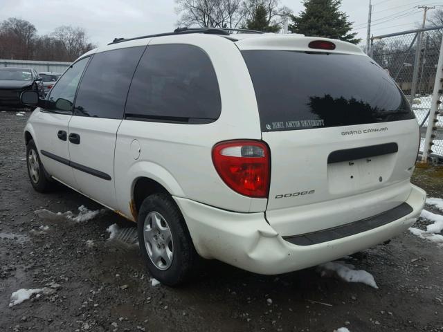 1D4GP24393B161503 - 2003 DODGE GRAND CARA WHITE photo 3