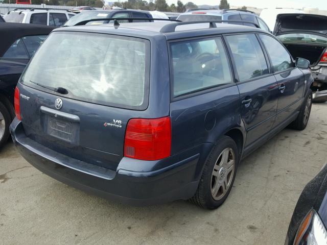 WVWWH23B6YE323477 - 2000 VOLKSWAGEN PASSAT GLX 蓝色 照片 4