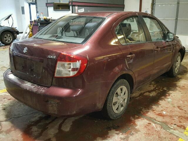 JS2YC412985103293 - 2008 SUZUKI SX4 MAROON photo 4