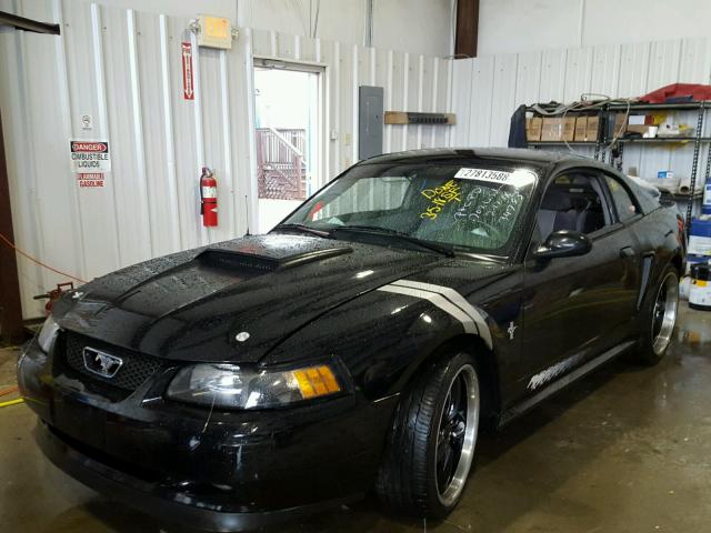 1FAFP40483F413632 - 2003 FORD MUSTANG BLACK photo 2